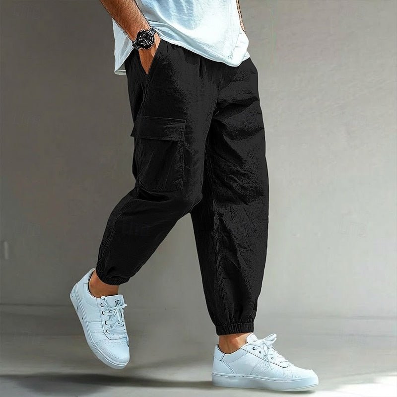 Relaxed Fit Cotton Cargo Pants for Casual Wear and Outdoor Activities - Satinni