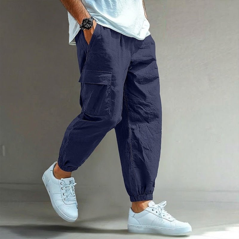 Relaxed Fit Cotton Cargo Pants for Casual Wear and Outdoor Activities - Satinni