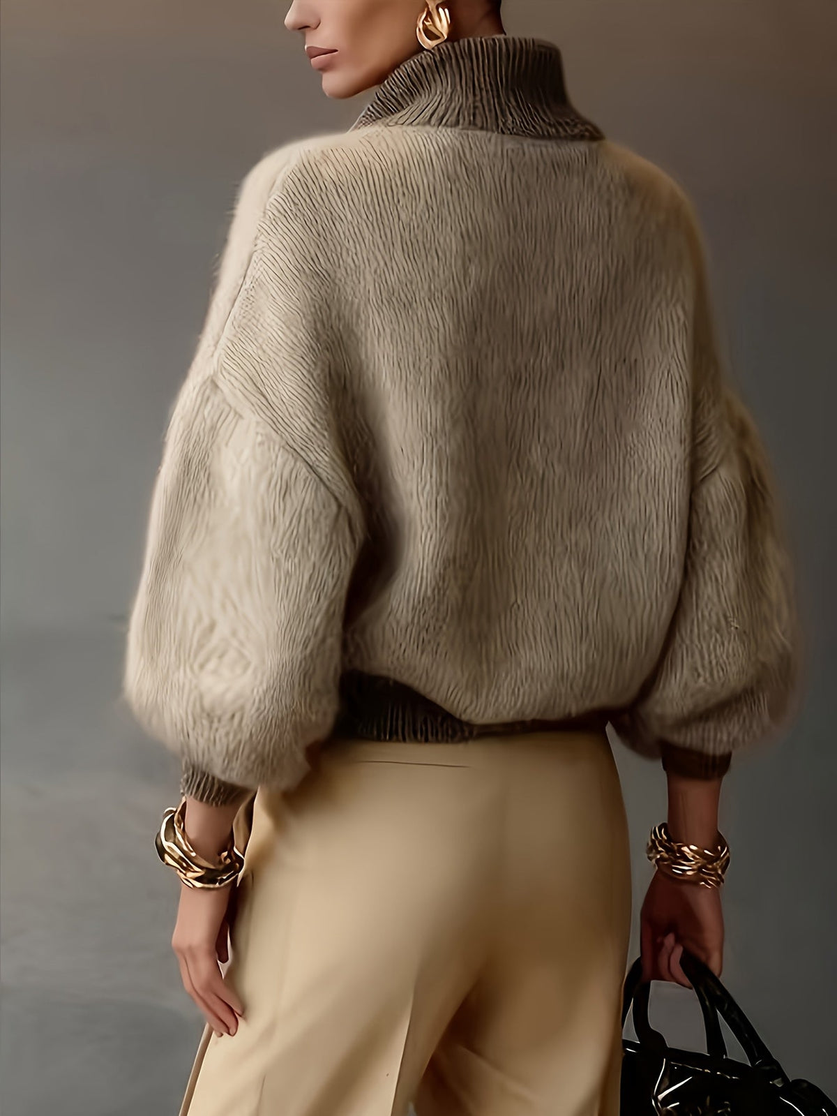 Relaxed Half-Zip Sweater in Soft Knit for Casual Wear - Satinni