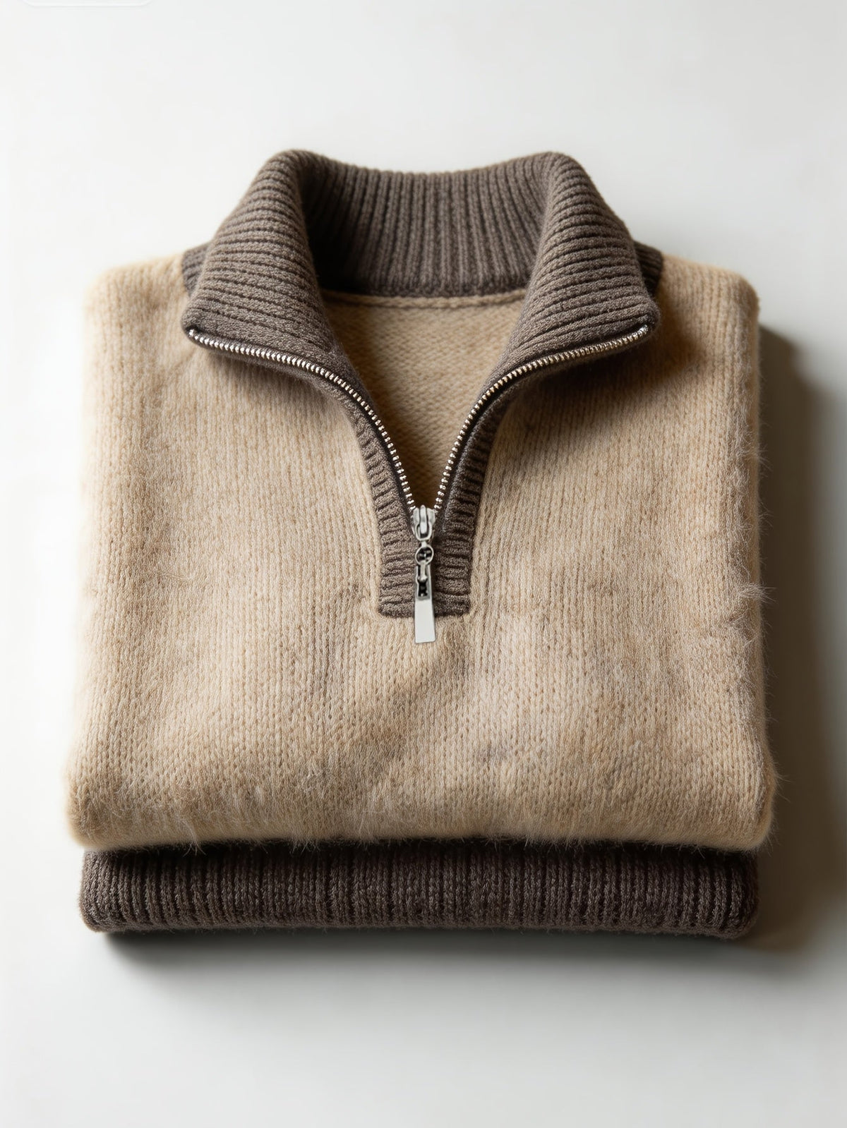 Relaxed Half-Zip Sweater in Soft Knit for Casual Wear - Satinni