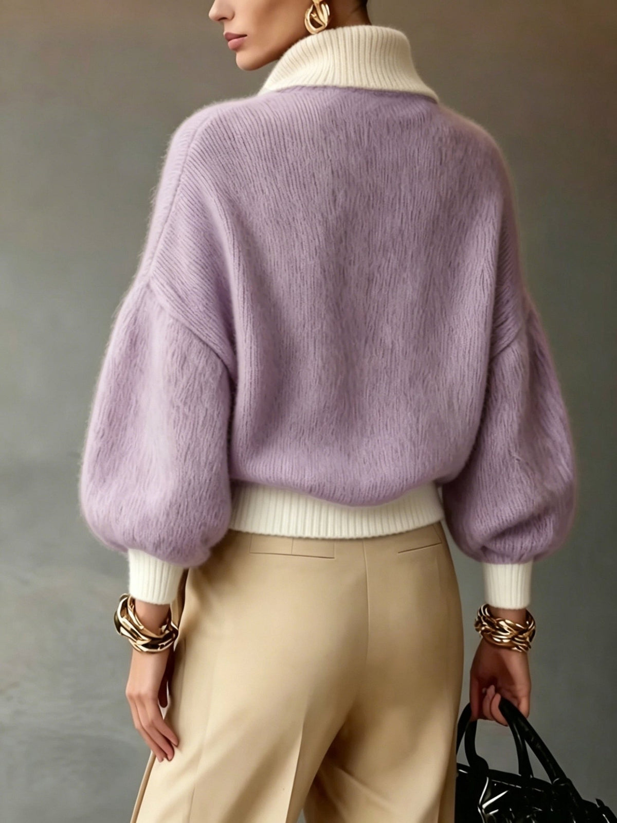 Relaxed Half-Zip Sweater in Soft Knit for Casual Wear - Satinni