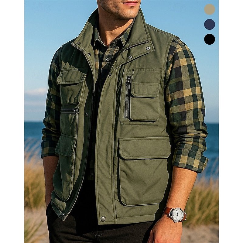 Rugged Utility Vest for Outdoor Work | Durable Fabric | Versatile Design - Satinni