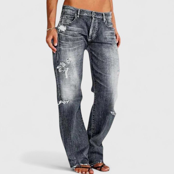 Rugged Wide-Leg Jeans for Women | Durable Denim | Casual Everyday Wear - Satinni