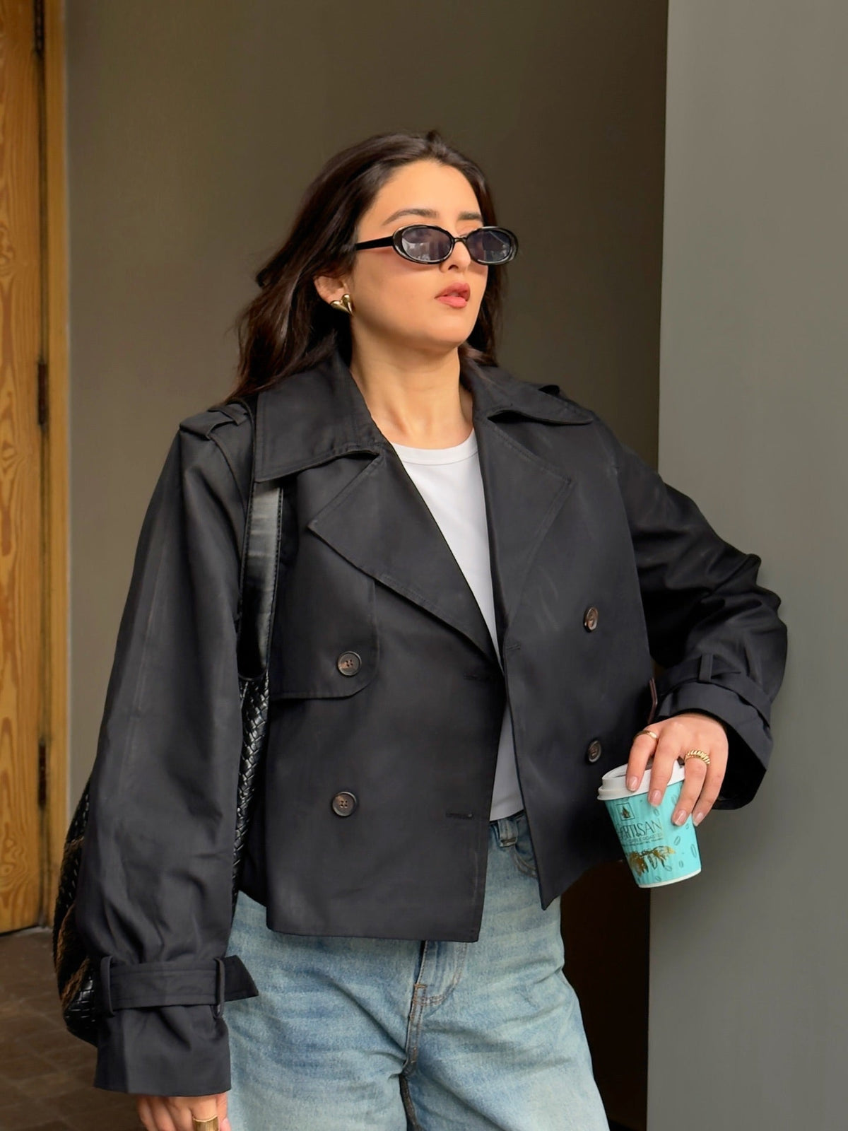 Short Trench Coat – Casual, Office Wear - Satinni