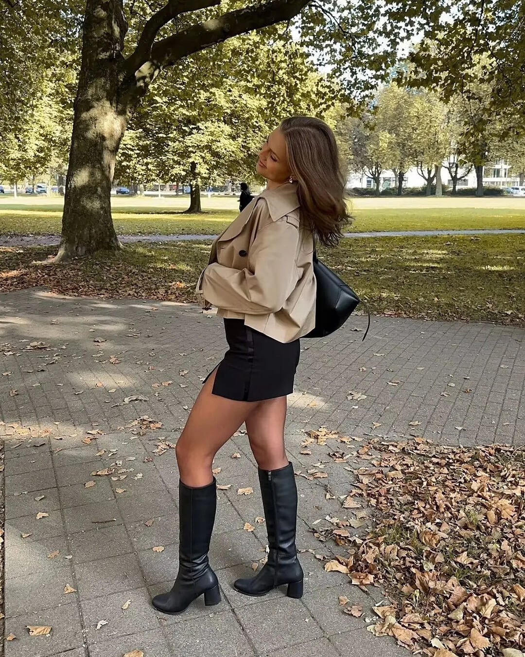 Short Trench Coat – Casual, Office Wear - Satinni