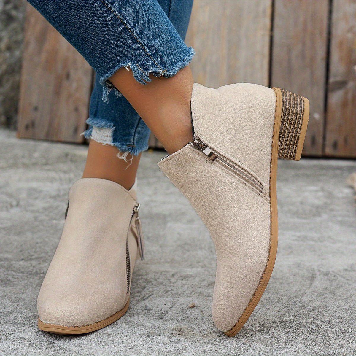 Side-Zip Ankle Boots for Everyday Wear | Comfortable and Stylish Design - Satinnis