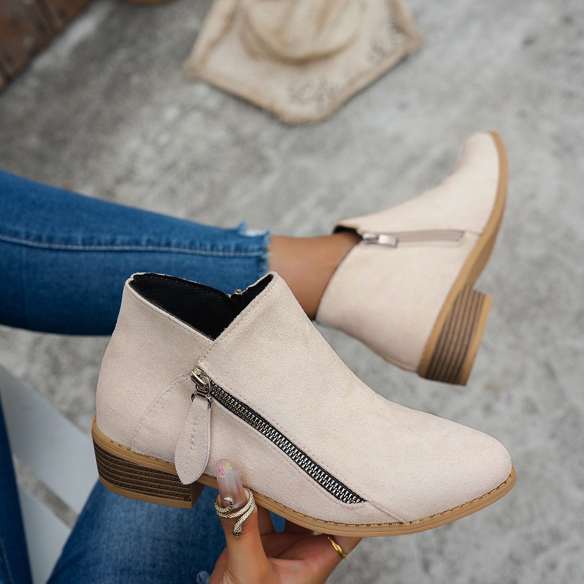 Side-Zip Ankle Boots for Everyday Wear | Comfortable and Stylish Design - Satinnis