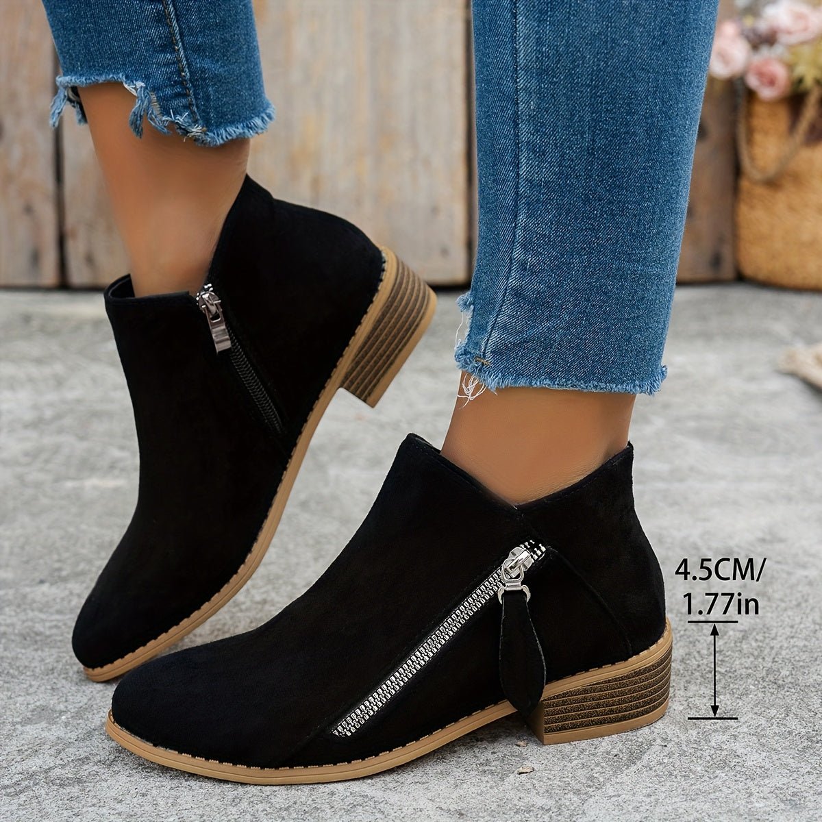 Side-Zip Ankle Boots for Everyday Wear | Comfortable and Stylish Design - Satinnis