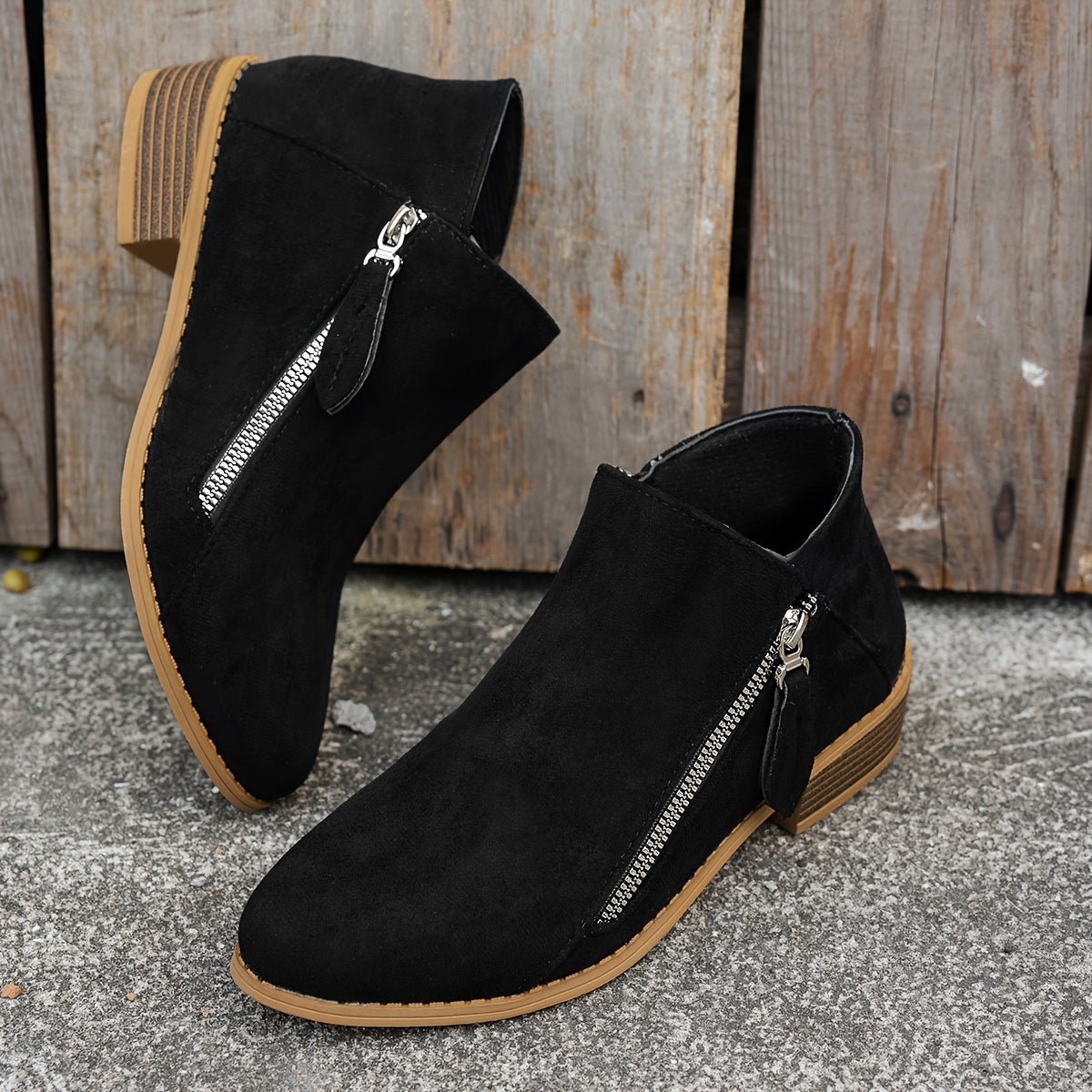 Side-Zip Ankle Boots for Everyday Wear | Comfortable and Stylish Design - Satinnis