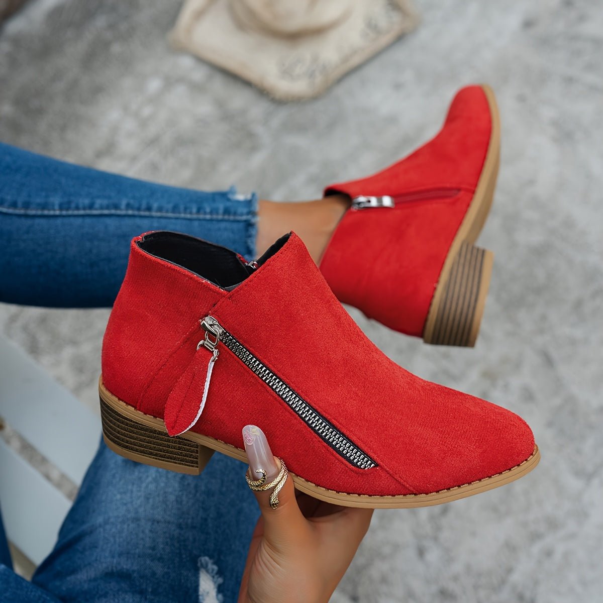 Side-Zip Ankle Boots for Everyday Wear | Comfortable and Stylish Design - Satinnis