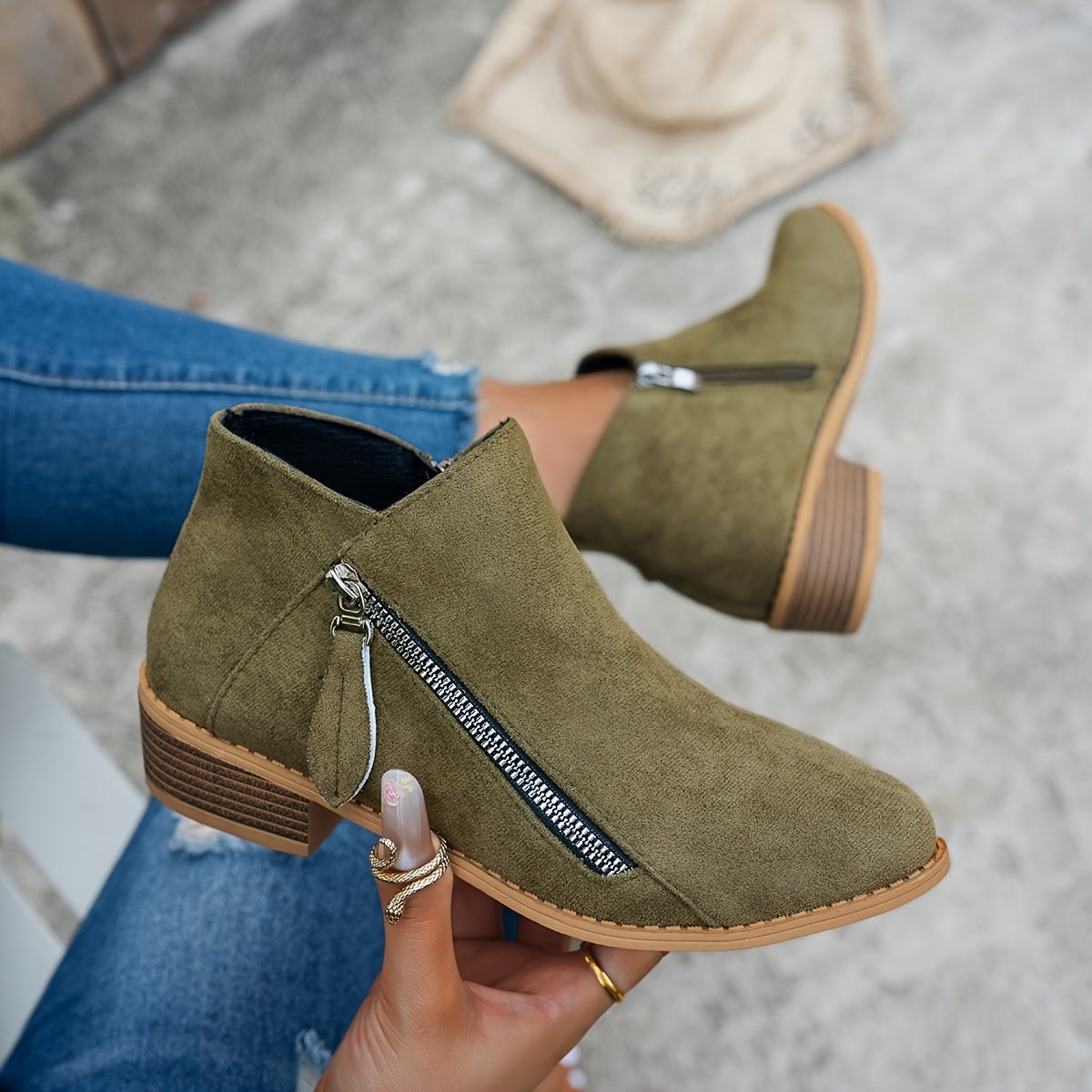 Side-Zip Ankle Boots for Everyday Wear | Comfortable and Stylish Design - Satinnis
