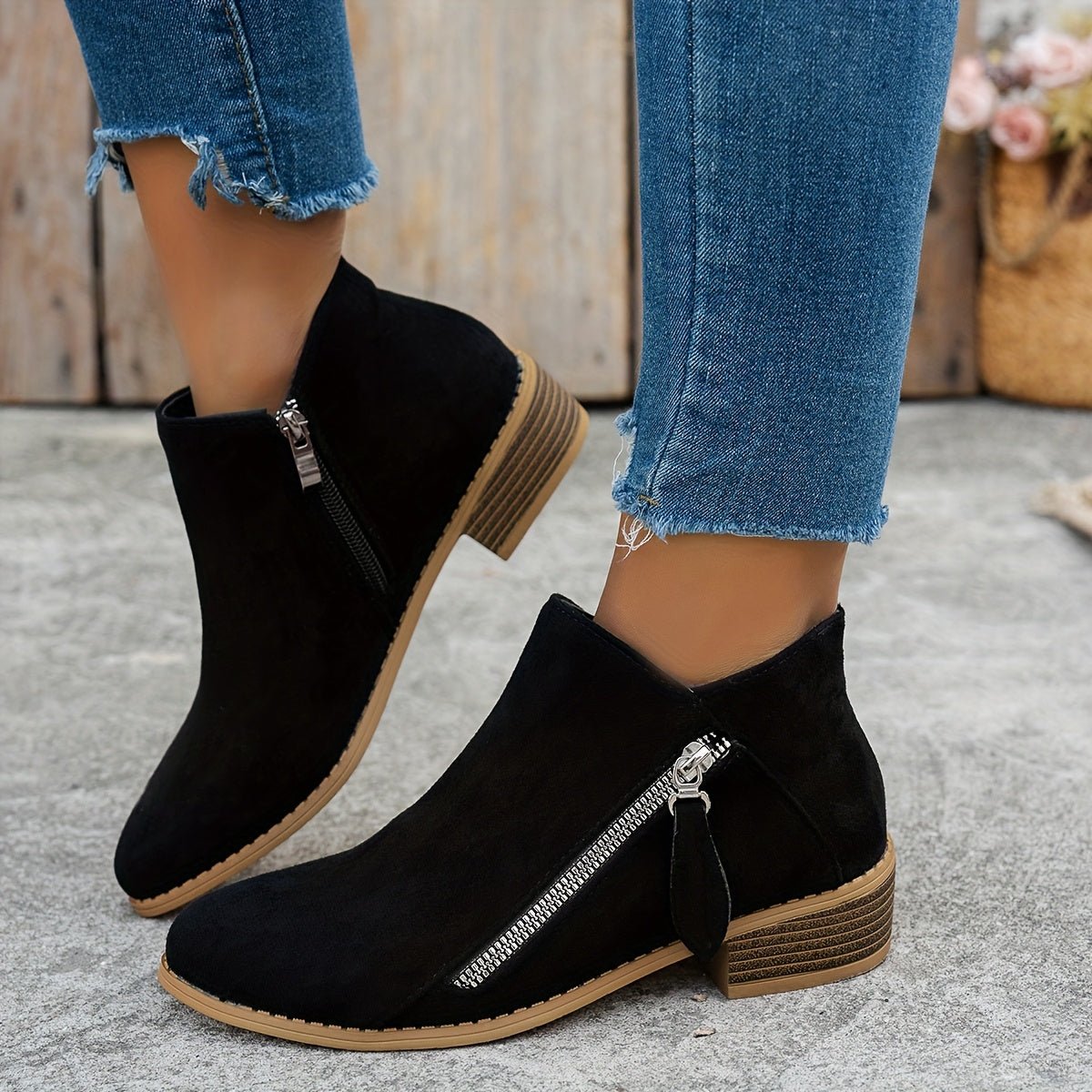 Side-Zip Ankle Boots for Everyday Wear | Comfortable and Stylish Design - Satinnis