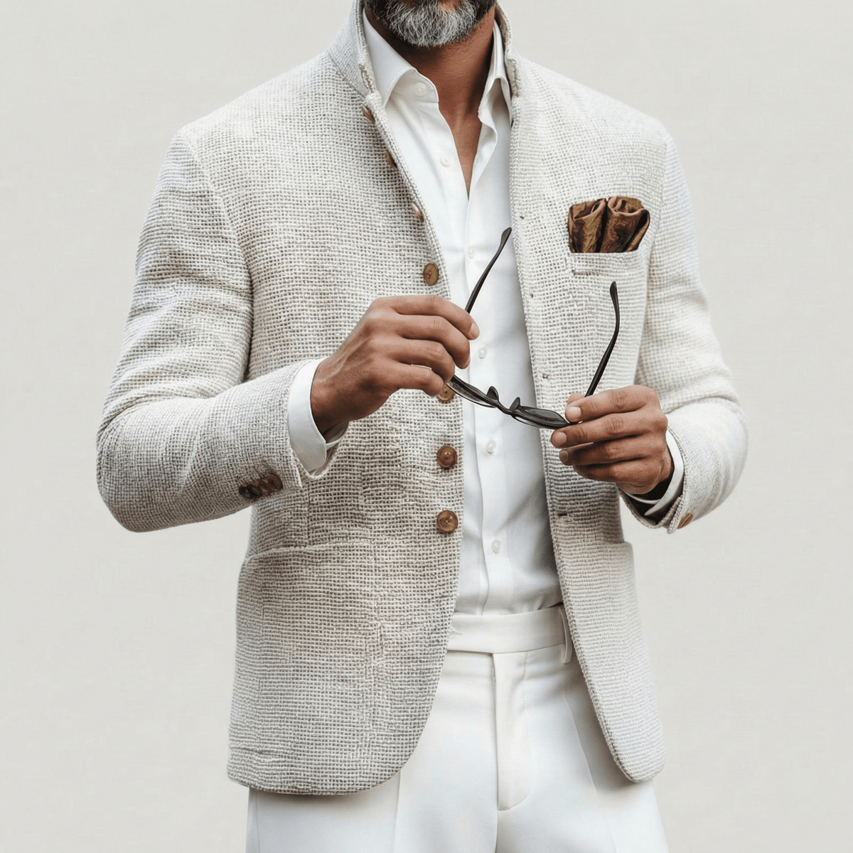 Single Breasted Cardigan for Men | Refined Knitwear | Versatile Casual Wear - Satinni