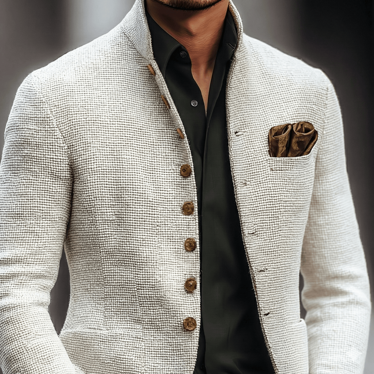 Single Breasted Cardigan for Men | Refined Knitwear | Versatile Casual Wear - Satinni