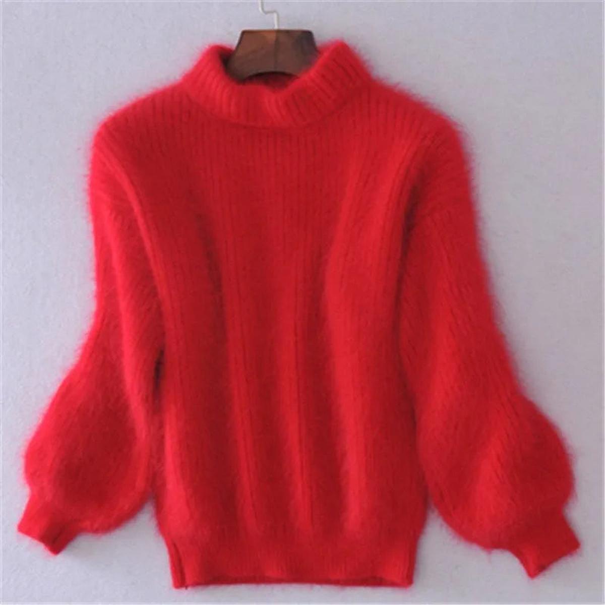 Soft High-Neck Sweater in Cozy Knit for Casual Wear and Layering - Satinni