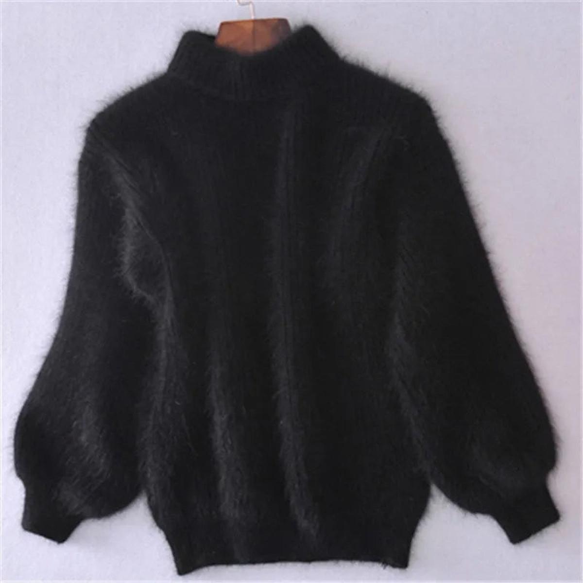 Soft High-Neck Sweater in Cozy Knit for Casual Wear and Layering - Satinni