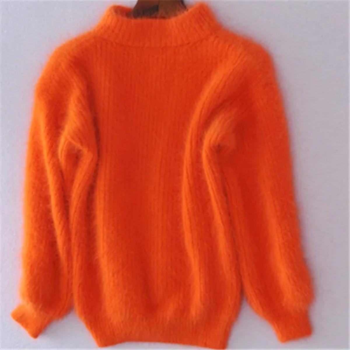 Soft High-Neck Sweater in Cozy Knit for Casual Wear and Layering - Satinni