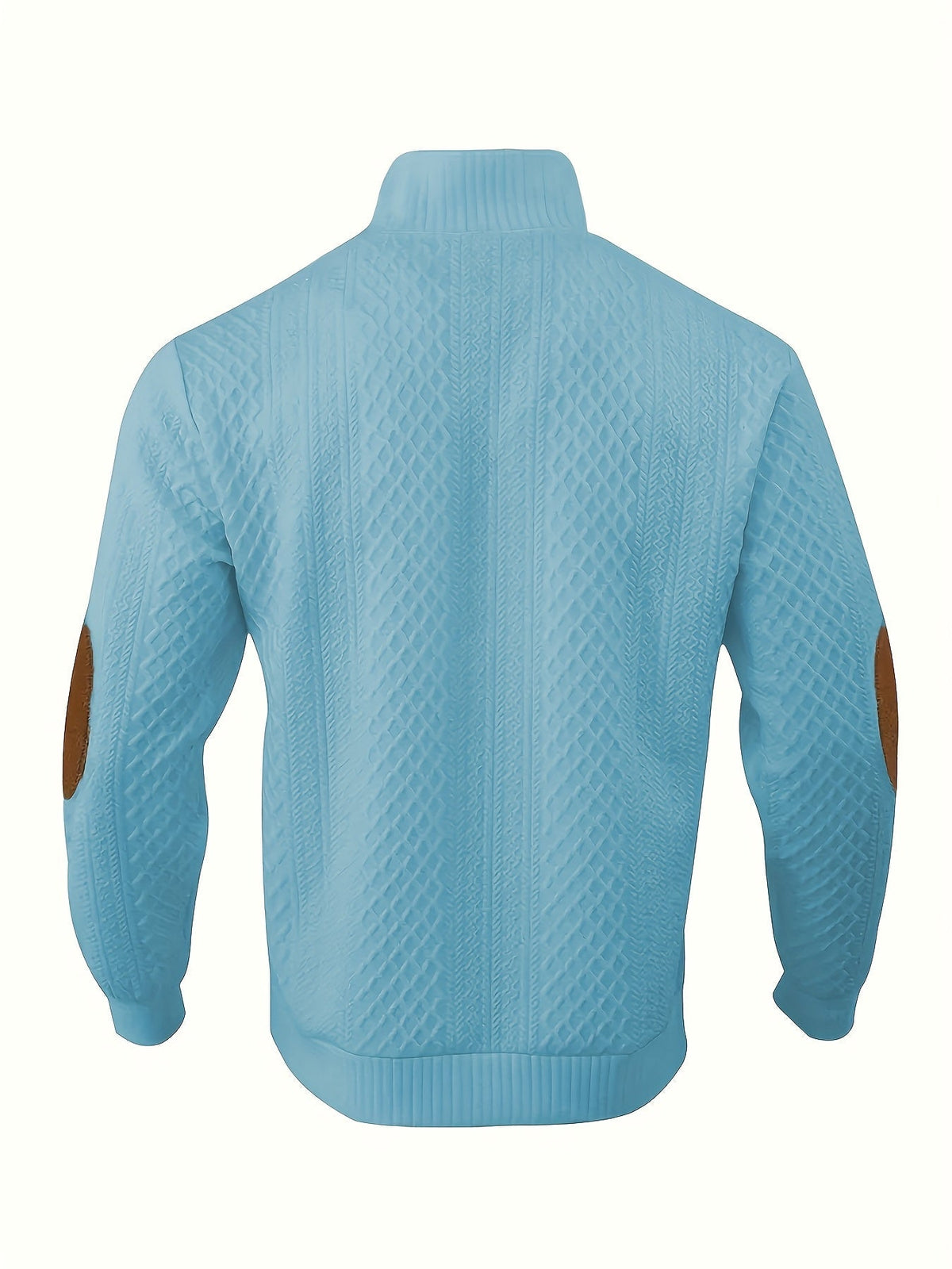 Stand Collar Button Henley Sweater for Men | Comfortable Knit Casual Wear - Satinni