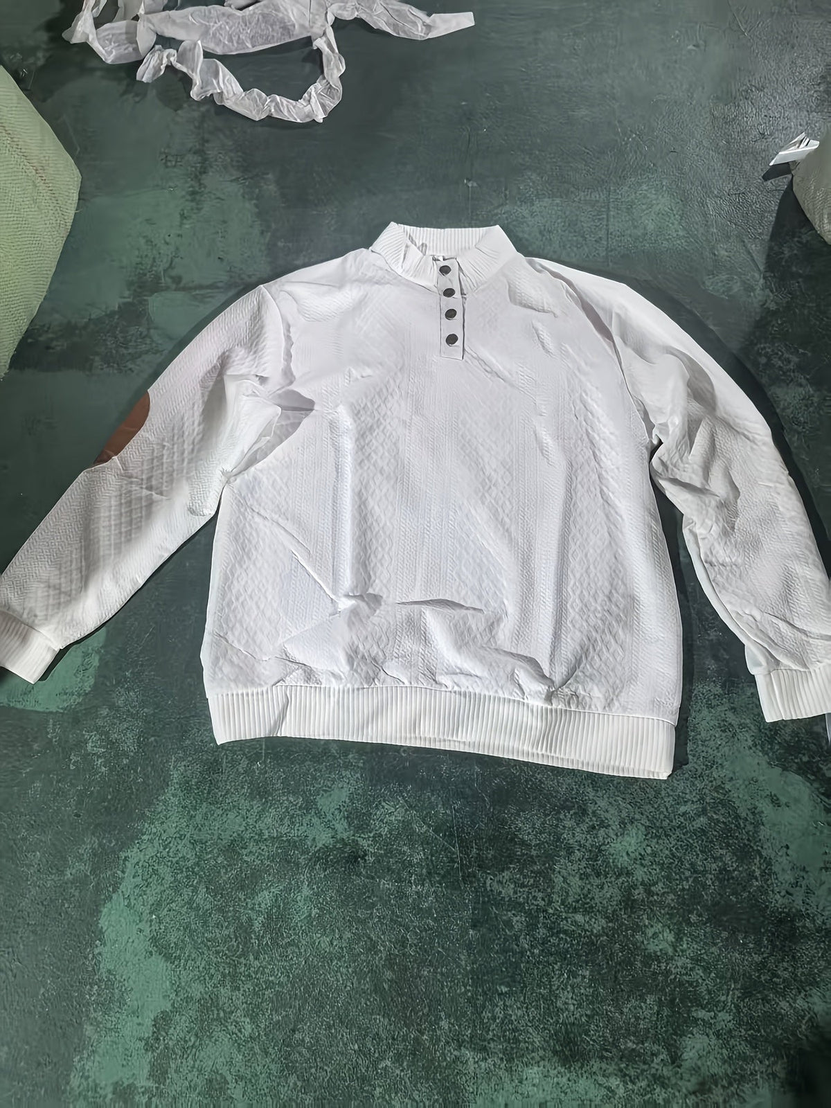 Stand Collar Button Henley Sweater for Men | Comfortable Knit Casual Wear - Satinni