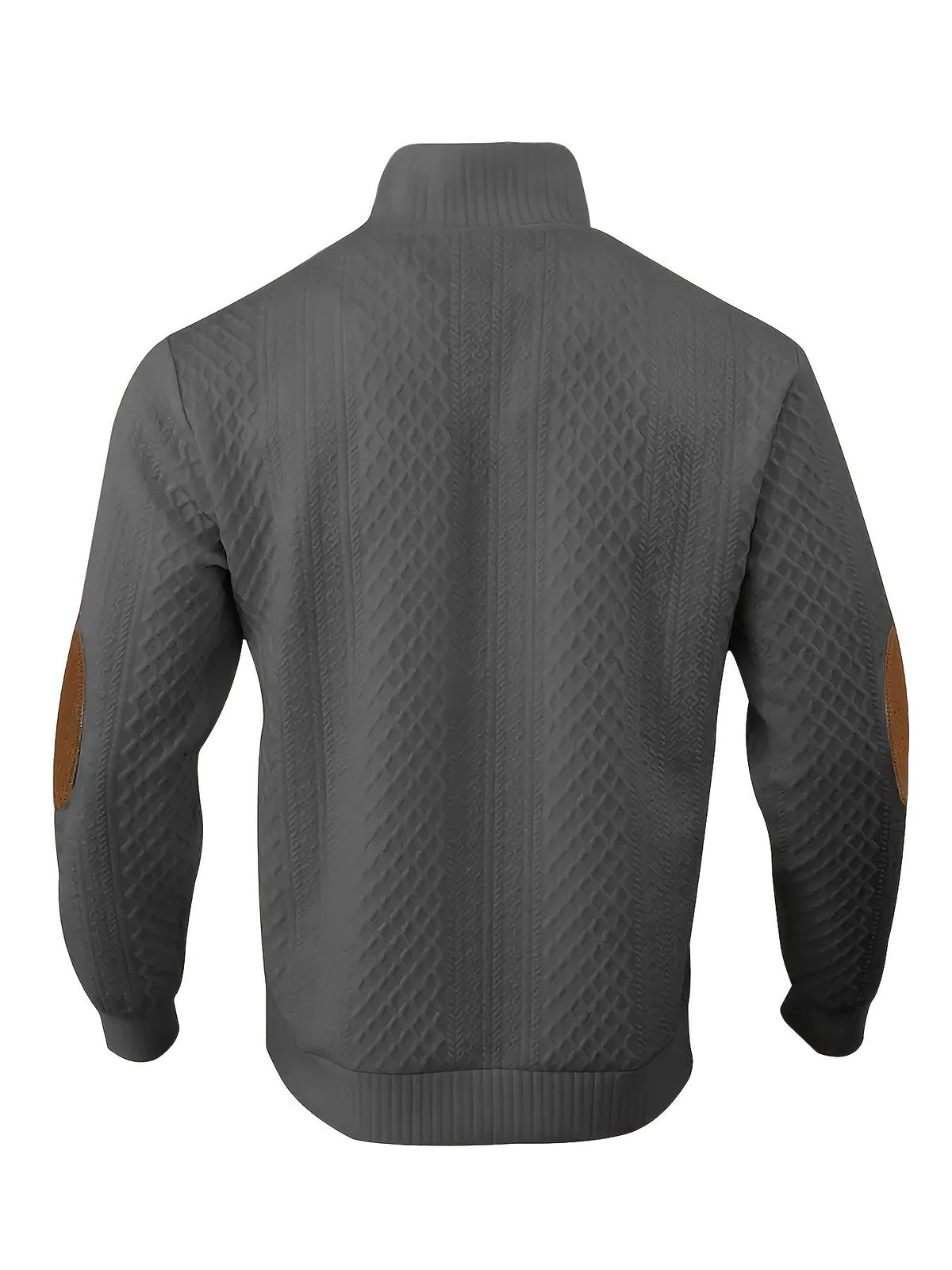 Stand Collar Button Henley Sweater for Men | Comfortable Knit Casual Wear - Satinni