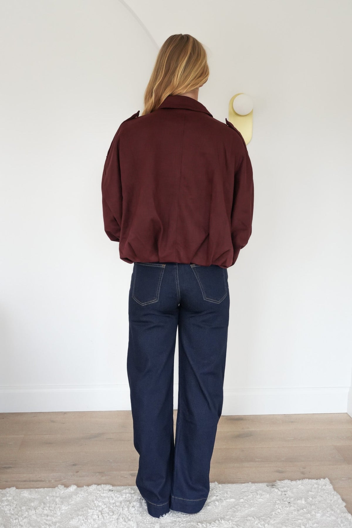 Suede Bomber Jacket Wine – Casual Wear, Stylish Layering - Satinni