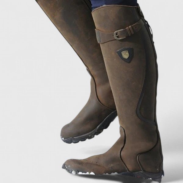 Supportive Buckled Accent Boots for Women - Stylish Casual Footwear - Satinni