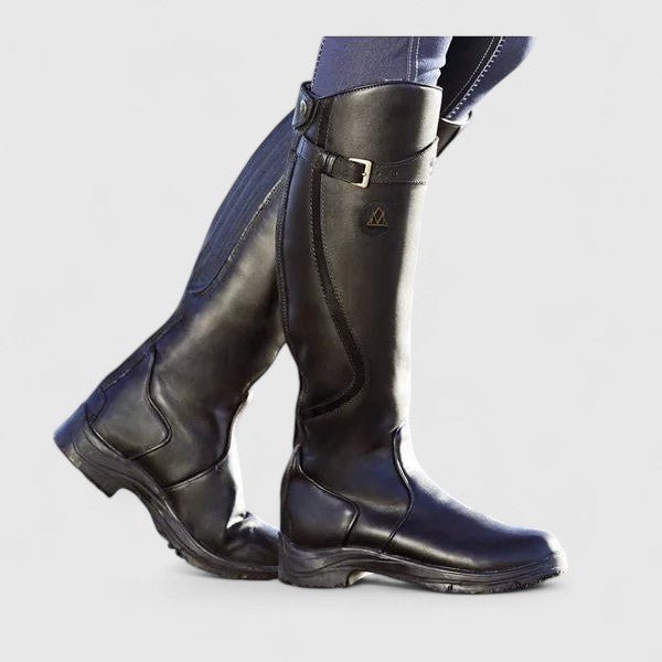Supportive Buckled Accent Boots for Women - Stylish Casual Footwear - Satinni