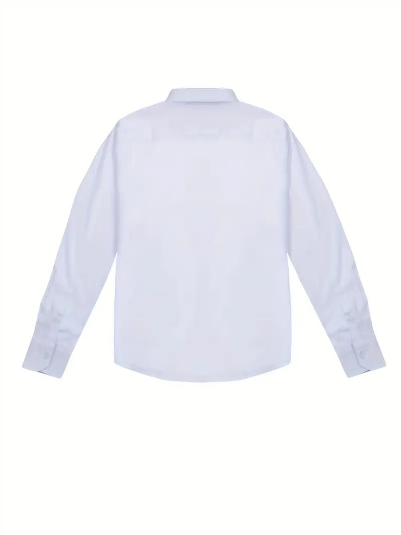 Tailored Button-Up Shirt | Cotton Blend | Classic Fit | Men's Dress Shirt - Satinni