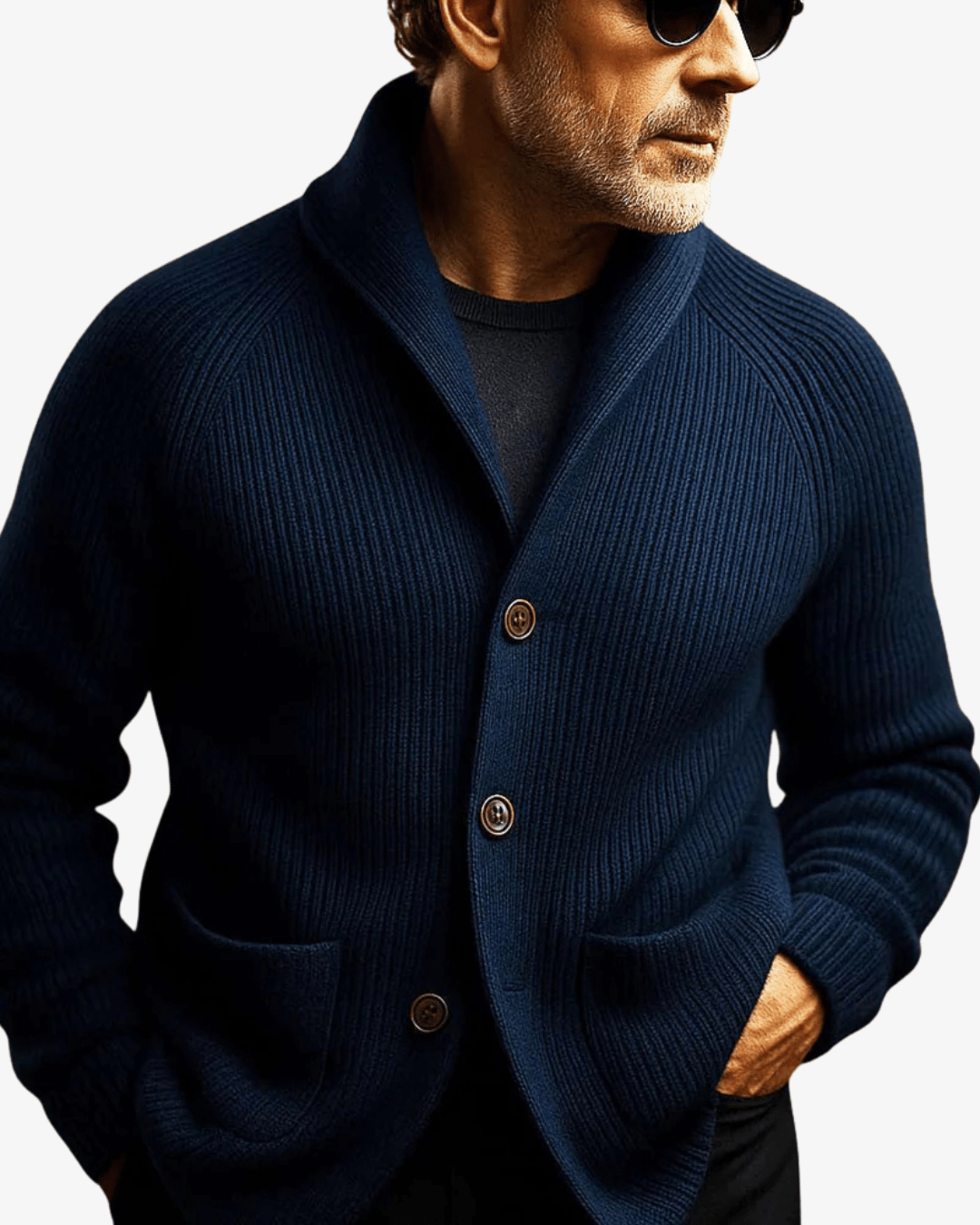 Tailored Knit Cardigan with Button Front for Casual Wear - Satinni