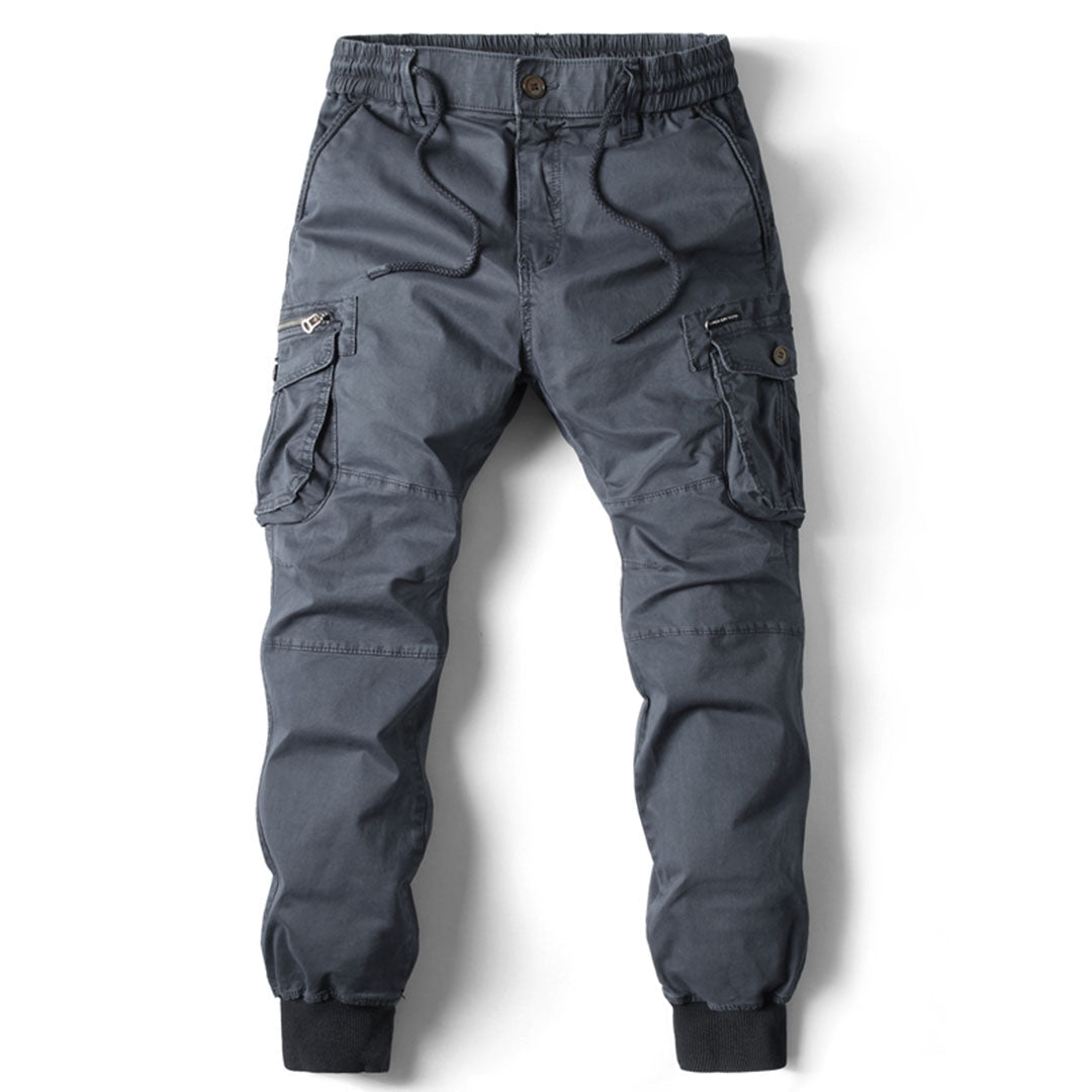 Tapered Cargo Joggers for Men | Comfortable Cotton Blend | Casual Wear - Satinnis