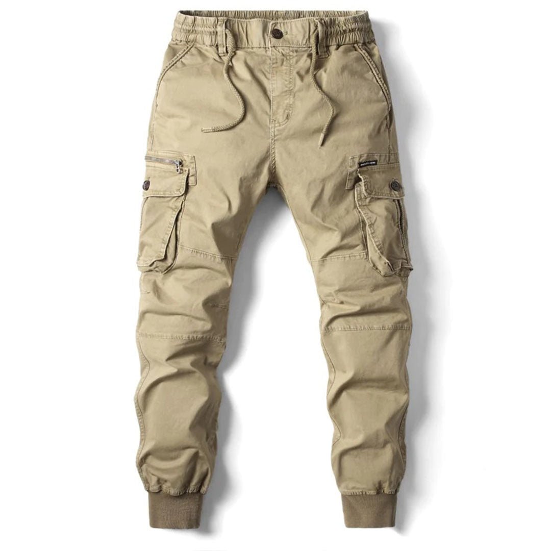 Tapered Cargo Joggers for Men | Comfortable Cotton Blend | Casual Wear - Satinnis