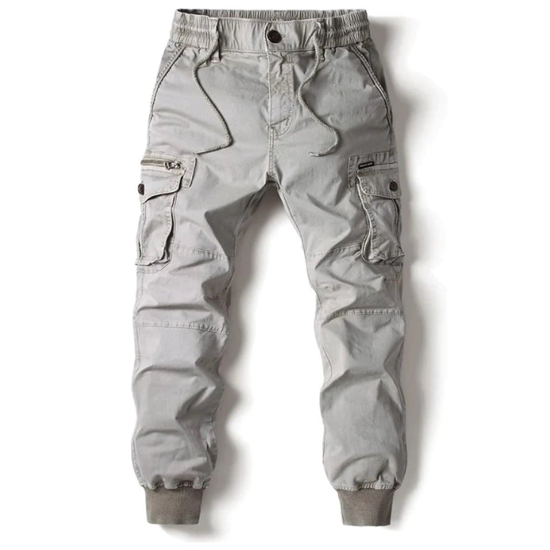 Tapered Cargo Joggers for Men | Comfortable Cotton Blend | Casual Wear - Satinnis
