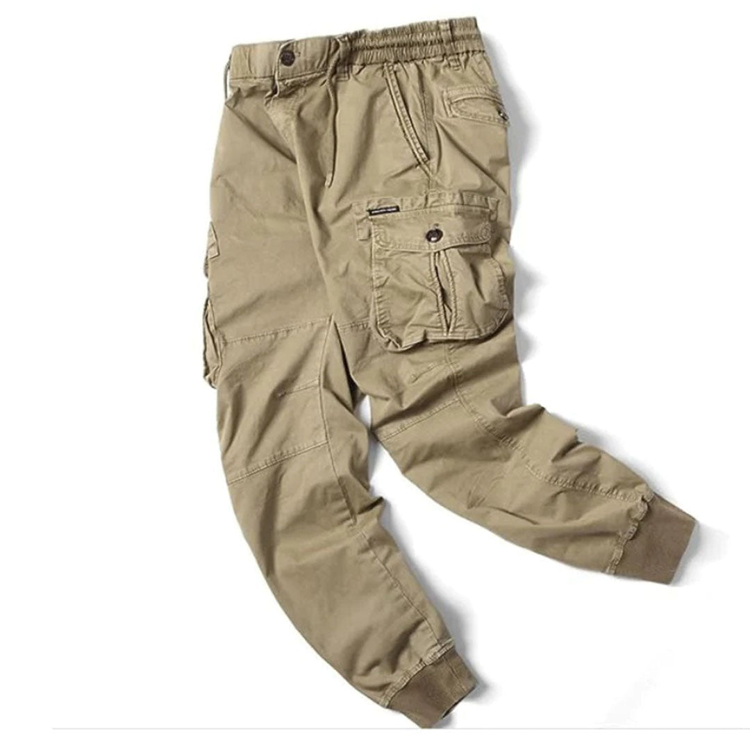 Tapered Cargo Joggers for Men | Comfortable Cotton Blend | Casual Wear - Satinnis