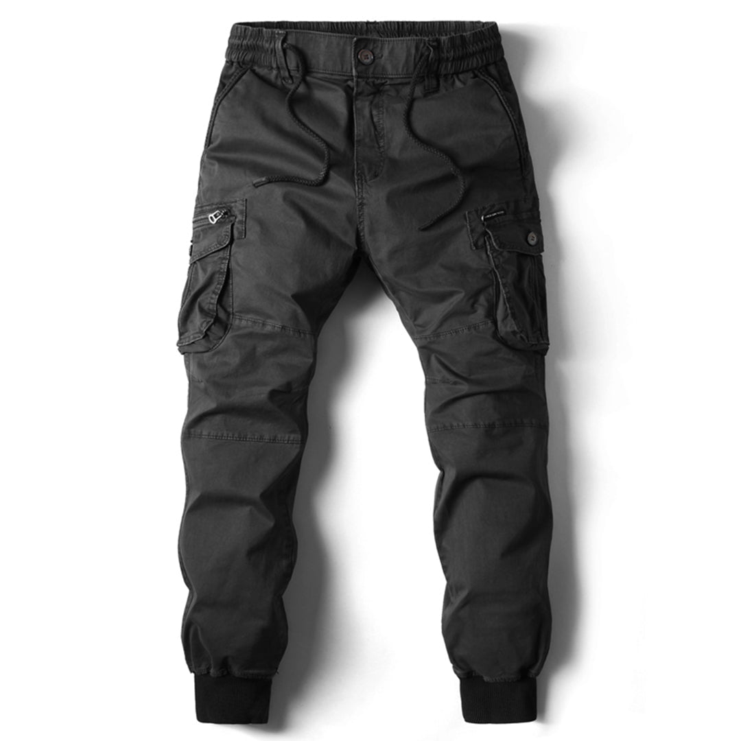 Tapered Cargo Joggers for Men | Comfortable Cotton Blend | Casual Wear - Satinnis