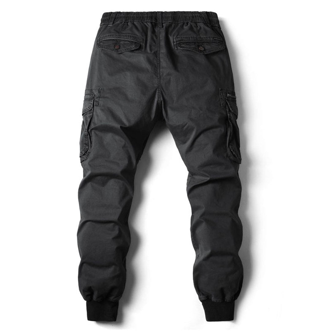 Tapered Cargo Joggers for Men | Comfortable Cotton Blend | Casual Wear - Satinnis