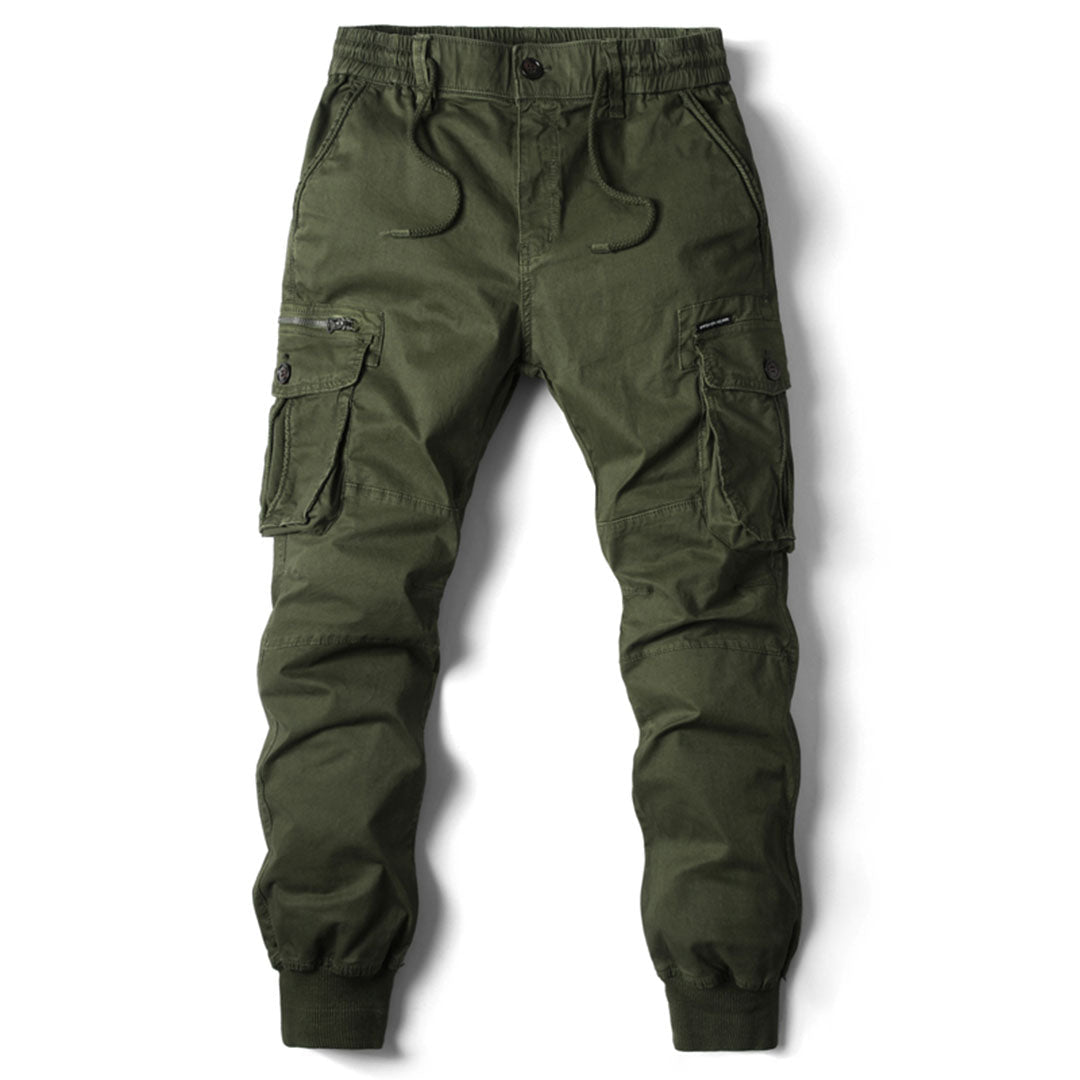 Tapered Cargo Joggers for Men | Comfortable Cotton Blend | Casual Wear - Satinnis