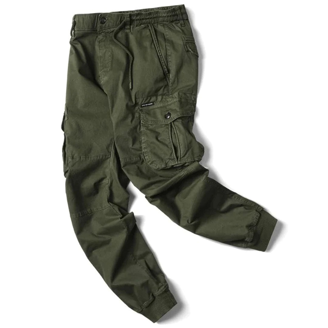 Tapered Cargo Joggers for Men | Comfortable Cotton Blend | Casual Wear - Satinnis