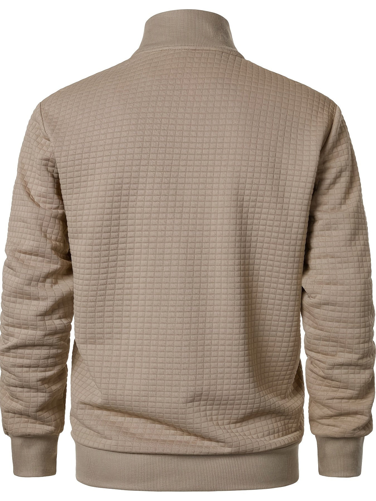 Textured Stand-Collar Jacket for Men | Casual Outerwear | Versatile Style - Satinni