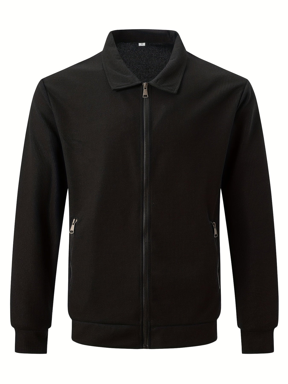 Textured Zip Jacket for Men | Casual Style | Versatile Outerwear - Satinnis