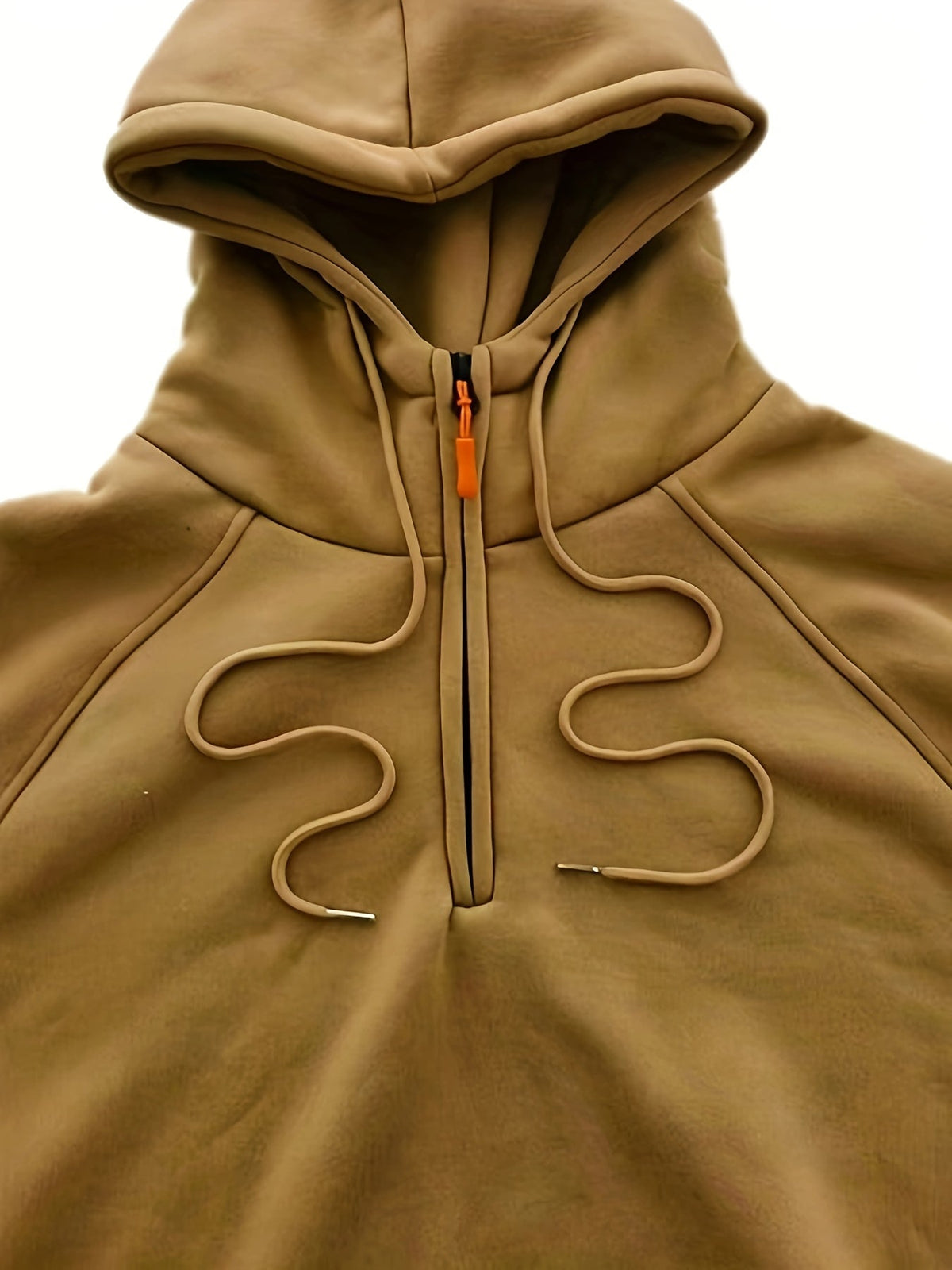 Utility Quarter-Zip Hoodie for Men | Comfortable Cotton Blend | Casual Wear - Satinnis