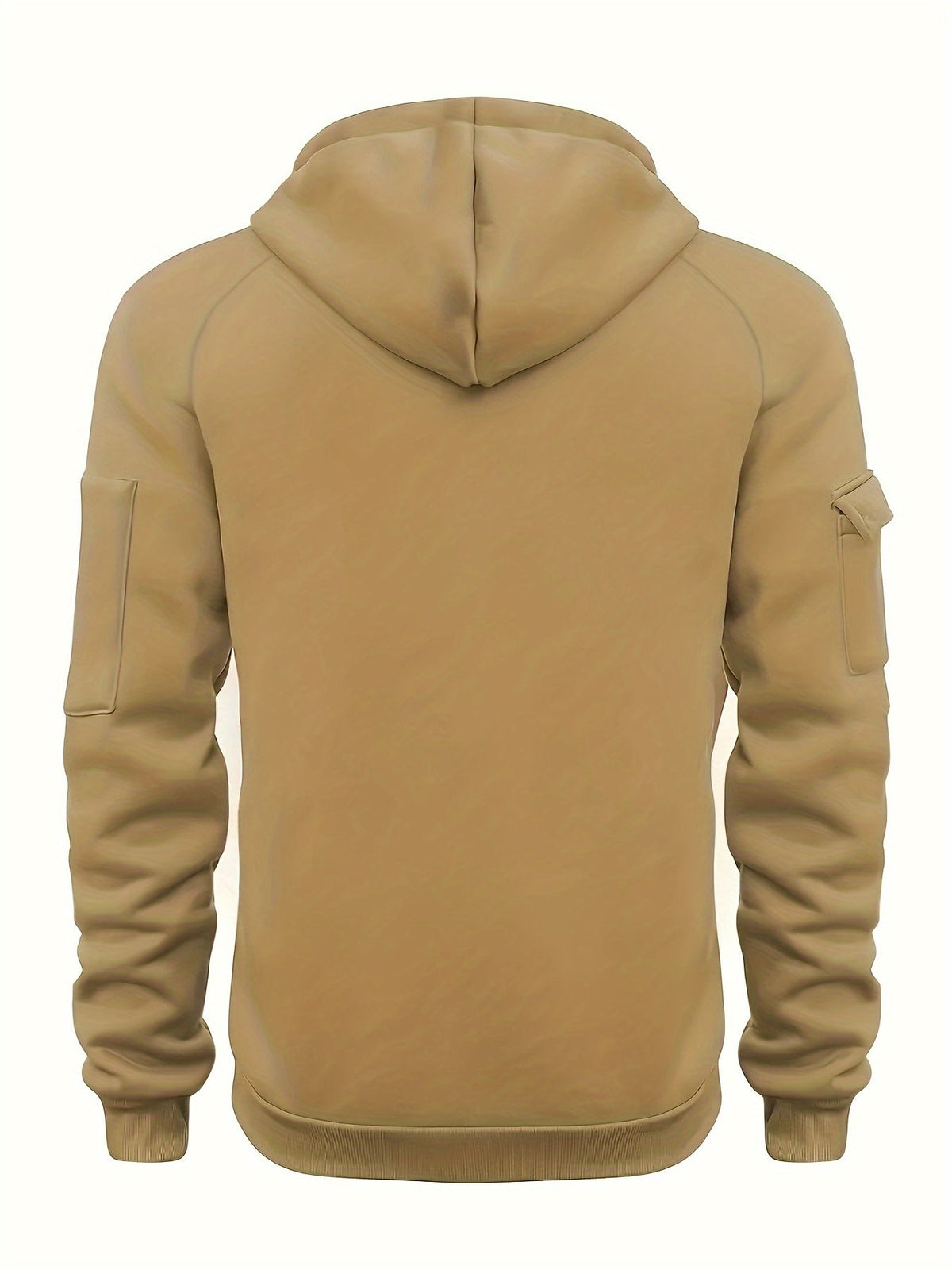Utility Quarter-Zip Hoodie for Men | Comfortable Cotton Blend | Casual Wear - Satinnis