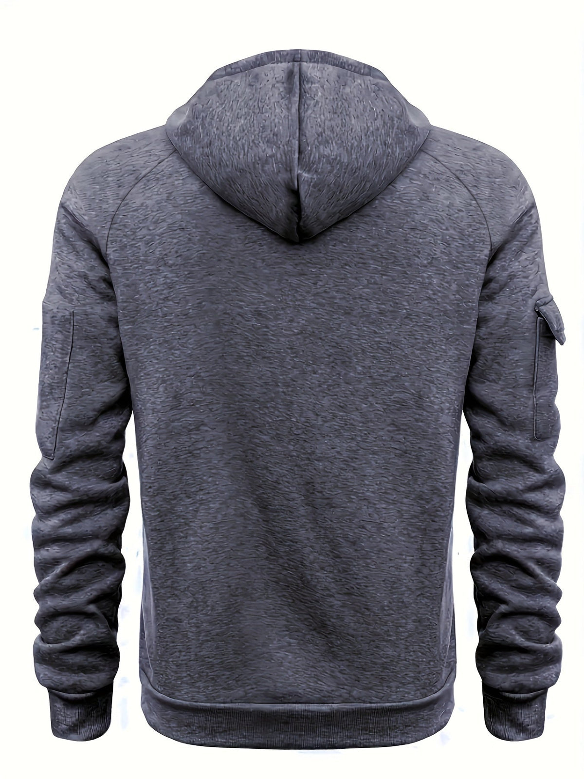 Utility Quarter-Zip Hoodie for Men | Comfortable Cotton Blend | Casual Wear - Satinnis