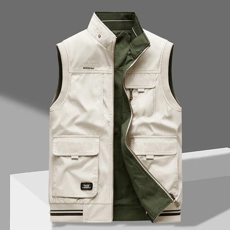 Utility Vest for Men | Durable Fabric | Versatile Outdoor Wear - Satinni