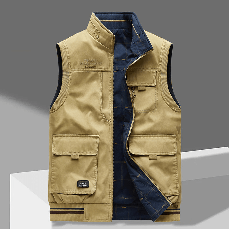 Utility Vest for Men | Durable Fabric | Versatile Outdoor Wear - Satinni