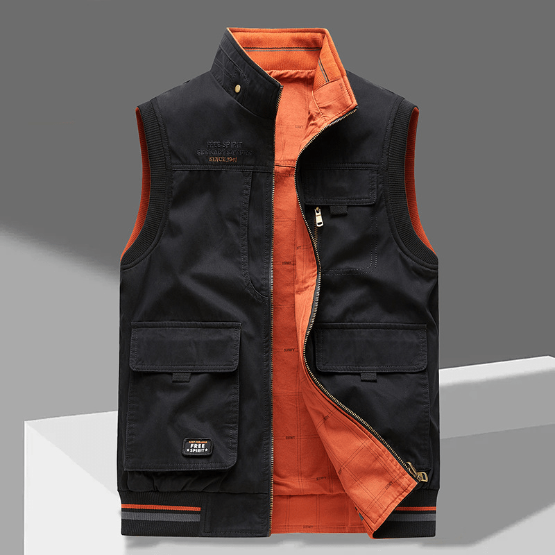 Utility Vest for Men | Durable Fabric | Versatile Outdoor Wear - Satinni