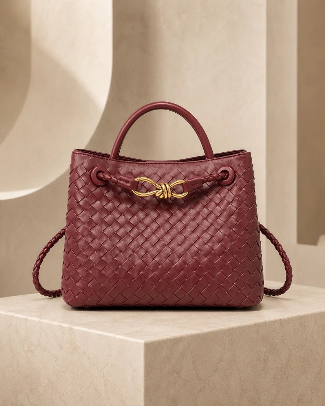 Woven Top Handle Bag | Stylish Handbag for Everyday Use - Satinni