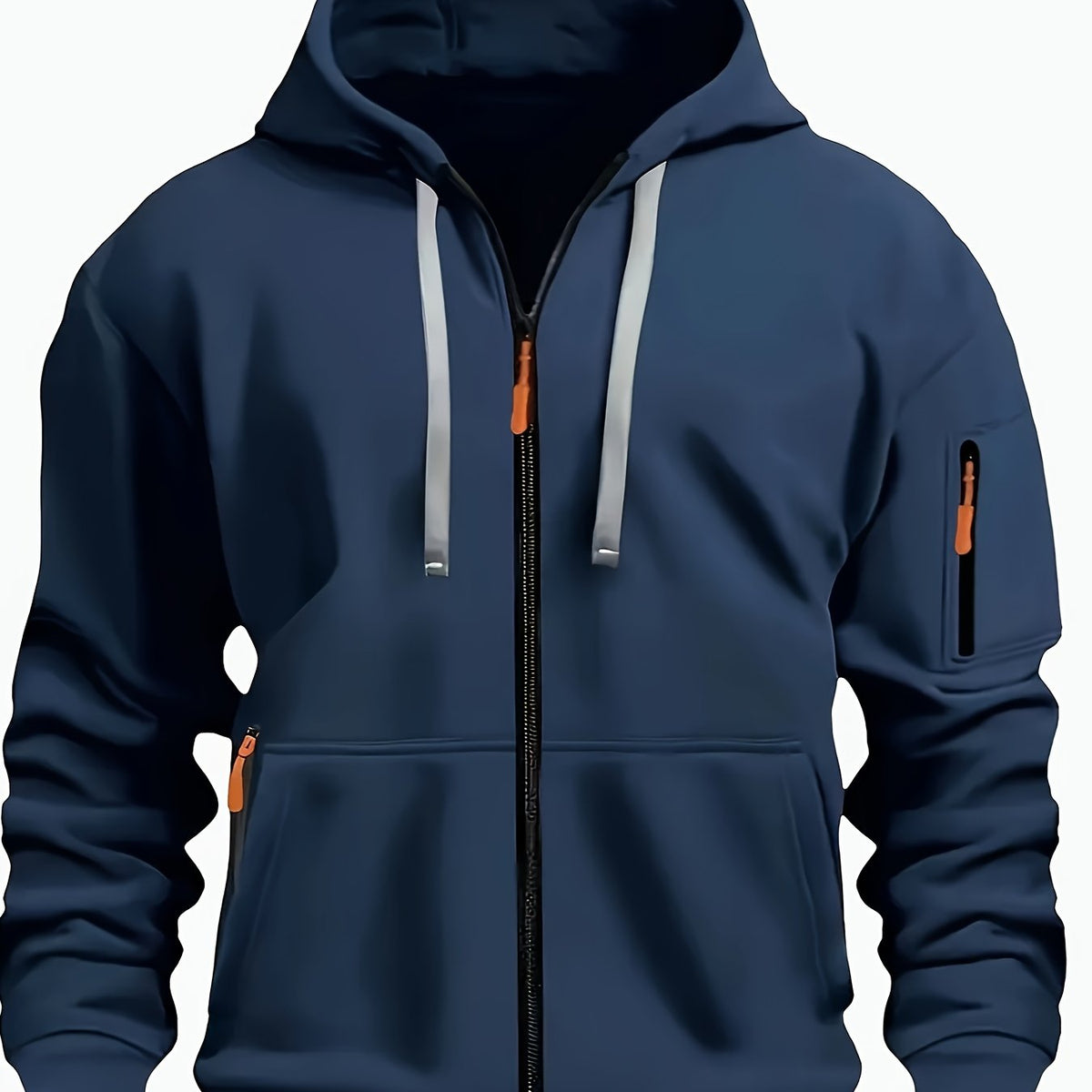 Zip-Up Hoodie for Everyday Wear | Comfortable Cotton Blend | Casual Style - Satinni